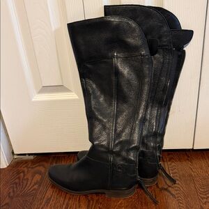 Franco Sarto Black Over the Knee Boots
